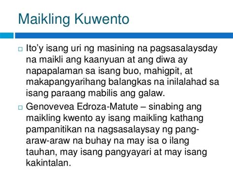 Ano Ang Maikling Kwento, Elemento Bahagi, Uri at Halimbawa.